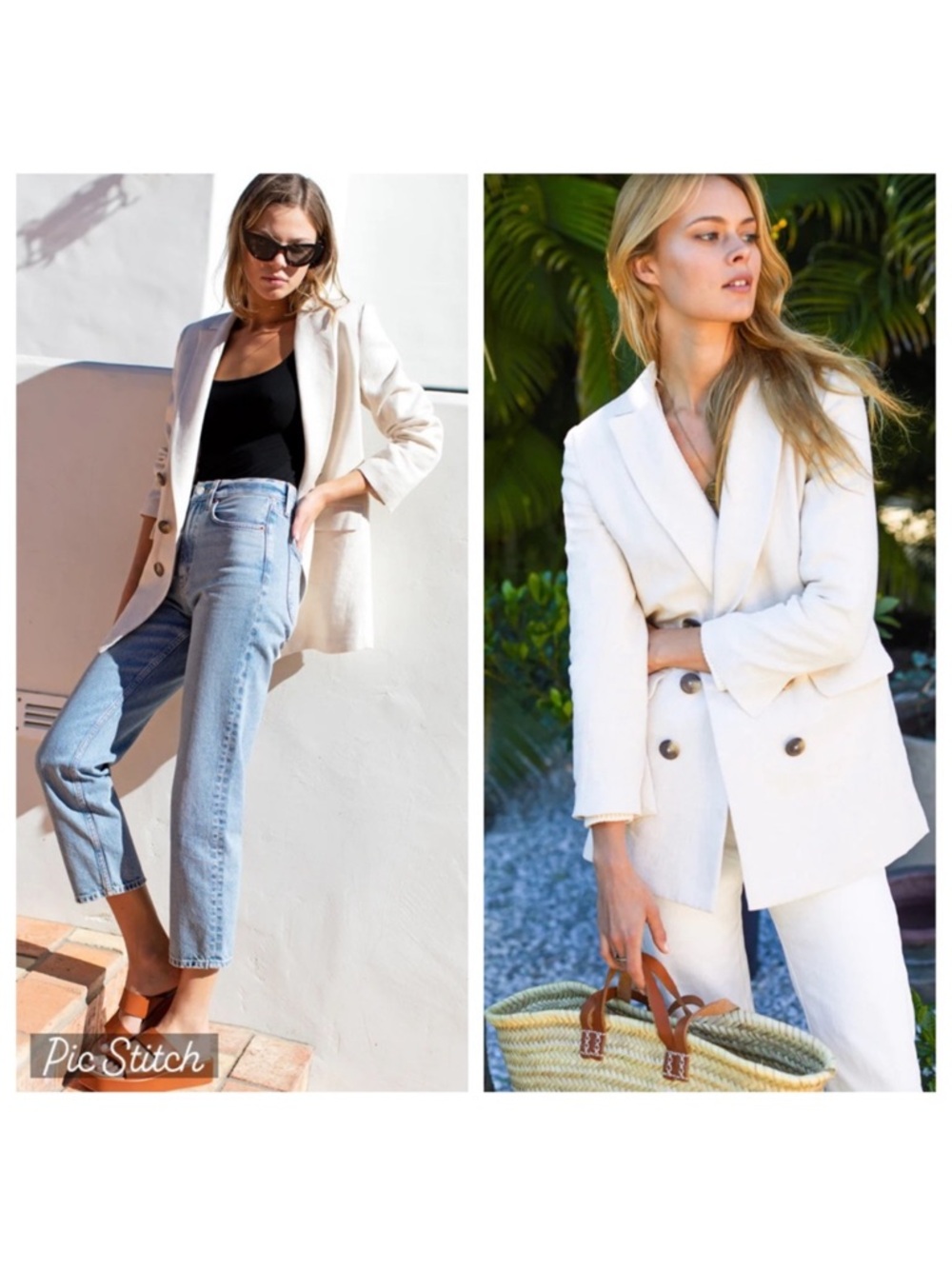 Emerson Fry linen blazer in beach linen